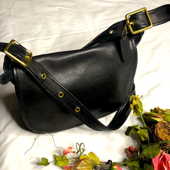 - Coach Patricia legacy saddle vintage shoulder cross body messenger black… - Picture 5 of 10